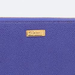 Chopard Purple Leather Zip Around Wallet