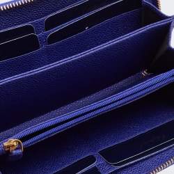 Chopard Purple Leather Zip Around Wallet