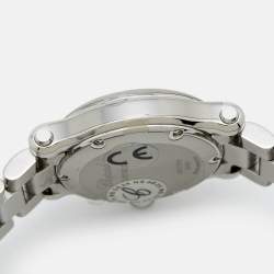 Chopard Green Stainless Steel Diamond Happy Sport 278590-3013 Women's Wristwatch 30 mm