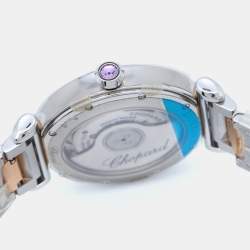 Chopard Mother Of Pearl Diamond 18K Rose Stainless Steel Imperiale 388563-6008 Women's Wristwatch 29 mm