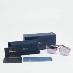 Chopard Purple SCHF 78S Crystals Cat Eye Sunglasses