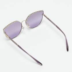 Chopard Purple SCHF 78S Crystals Cat Eye Sunglasses