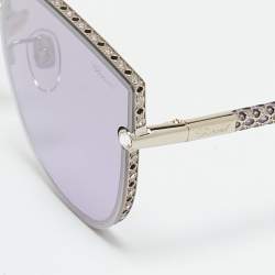 Chopard Purple SCHF 78S Crystals Cat Eye Sunglasses