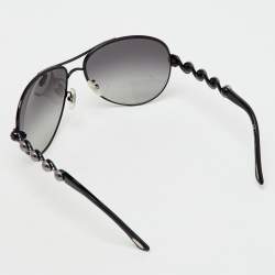 Chopard Black Tone/Grey Gradient Embellished Swirl SCH803S Aviator Sunglasses