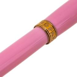 Chopard Pink Resin Gold Tone Mini Ballpoint Pen