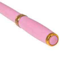 Chopard Pink Resin Gold Tone Mini Ballpoint Pen