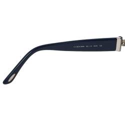 Chopard Crystal Embellished Silver Tone/ Blue Gradient SCH 866s Aviator Sunglasses