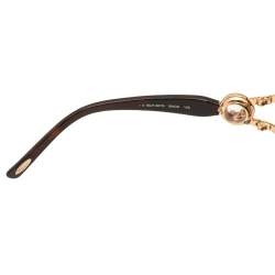 Pre Owned Chopard Copper Gold/Brown Gradient SCHA61S Shield Sunglasses