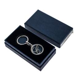 Chopard Silver Tone Logo Key Ring
