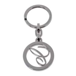 Chopard Silver Tone Logo Key Ring