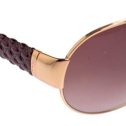 Chopard Purple/Gold Tone Metal and Acetate SCH994 Gradient Aviator Sunglasses