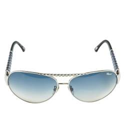 Pre Owned Chopard Blue Acetate SCH 994 Gradient Aviator Sunglasses