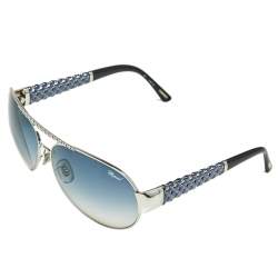 Pre Owned Chopard Blue Acetate SCH 994 Gradient Aviator Sunglasses
