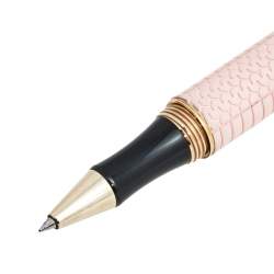 Pre Owned Chopard Racing Pink Resin Rose Gold Tone Rollerball Pen