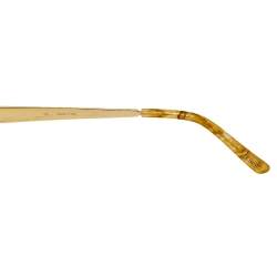 Chopard Crystal Embedded Gold Tone/Brown Gradient 996-S Aviator Sunglasses