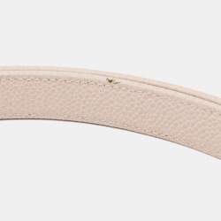 Chopard Pink Textured Leather Waist Buckle Belt 115CM