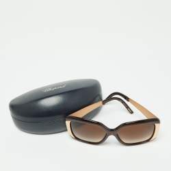 Chopard Brown/Brown Gradient SCH064 Oversized Sunglasses
