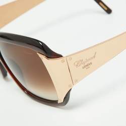 Chopard Brown Brown Gradient SCH064 Oversized Sunglasses