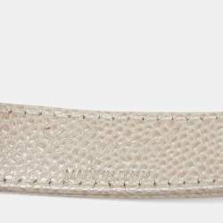 Chopard Beige Textured Leather Miss Happy Belt 115CM