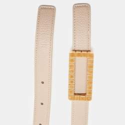 Chopard Old Rose Leather Slim Belt 100CM