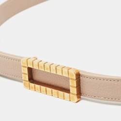Chopard Old Rose Leather Slim Belt 100CM
