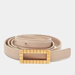 Chopard Old Rose Leather Slim Belt 100CM