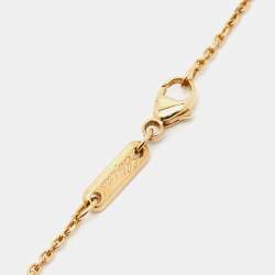 Pre Owned Chopard Happy Diamonds 18k Yellow Gold Necklace