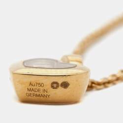 Pre Owned Chopard Happy Diamonds 18k Yellow Gold Necklace