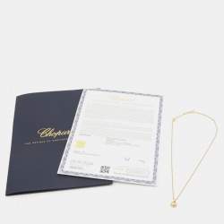Pre Owned Chopard Happy Diamonds 18k Yellow Gold Necklace