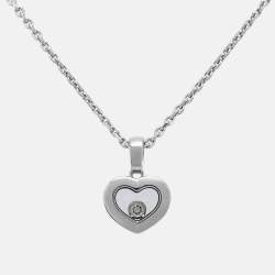 Chopard Happy Diamonds Icons 18k White Gold Pendant Necklace
