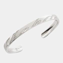 Chopard Chopardissimo Diamond 18k White Open Cuff Bracelet M