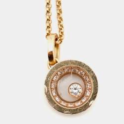Chopard  Happy Diamonds 18k Rose Gold Necklace