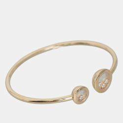 Chopard 18k Rose Gold Happy Diamonds Icon Bangle