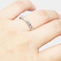 Chopard 18K White Gold and Diamond Band Ring EU 50
