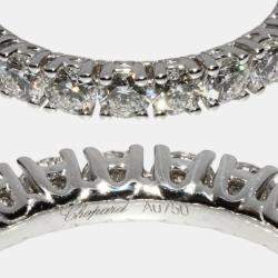 Chopard 18K White Gold and Diamond Band Ring EU 50