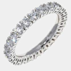 Chopard 18K White Gold and Diamond Band Ring EU 50
