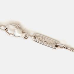 Chopard Happy Curves Diamonds 18k White Gold Bracelet