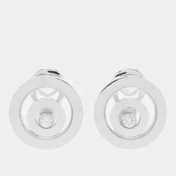 Chopard Happy Spirit Diamonds 18k White Gold Earrings