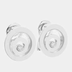 Chopard Happy Spirit Diamonds 18k White Gold Earrings