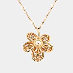 Chopard Happy Diamonds 18k Rose Gold Pendant Necklace