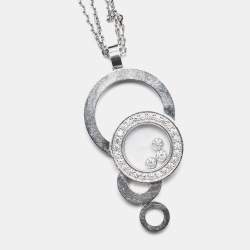 Chopard Happy Bubbles Diamonds 18k White Gold Necklace