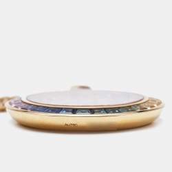 Chopard Happy Diamonds Rainbow Sapphires Diamond 18K Rose Gold Pendant Necklace