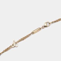 Chopard Happy Diamonds Rainbow Sapphires Diamond 18K Rose Gold Pendant Necklace