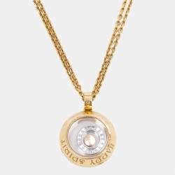 Chopard Happy Spirit Diamonds 18k Two Tone Gold Necklace