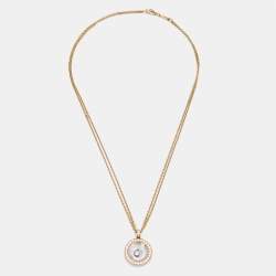 Chopard Happy Spirit Diamonds 18k Two Tone Gold Necklace