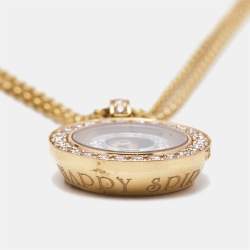 Chopard Happy Spirit Diamonds 18k Two Tone Gold Necklace