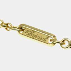 Chopard 18K Yellow Gold and Diamond Happy Diamonds Pendant Necklace