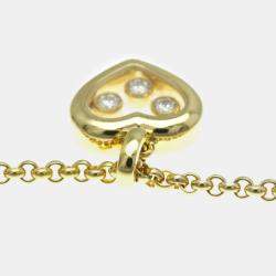 Chopard 18K Yellow Gold and Diamond Happy Diamonds Pendant Necklace