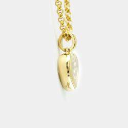 Chopard 18K Yellow Gold and Diamond Happy Diamonds Pendant Necklace