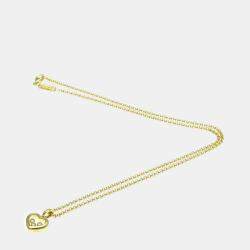 Chopard 18K Yellow Gold and Diamond Happy Diamonds Pendant Necklace